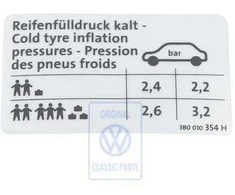 Vag Transporto Priekabos Sprendimas Padangos Slenksčio Ženklu Originalus 3B0010354H