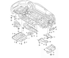 Vag Triukšmo Izoliacija Audi Tt Mk2 8J Originalus 8J8825237A