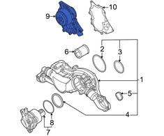 VAG Vandens Siurblys Audi Q7 A8 Quattro e-tron GT Originalus 0P2121014H