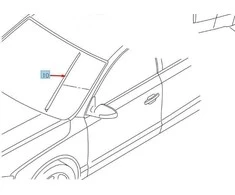 Vag Vandenų Rinkimo Juosta Satin Juodas Audi A8 2010 2017 Originalus 4H085432801C