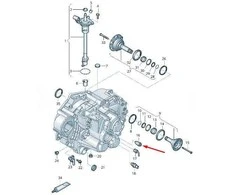 VAG Variklio Sankaba Sraigto Vidaus Sraigto Originalus 02M301241C