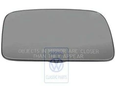 VAG Veidrodis Stiklas Išgaubtas Su Nešiojimo Plokštė VW GOLF II 1983-1992 Originalus 191857522B