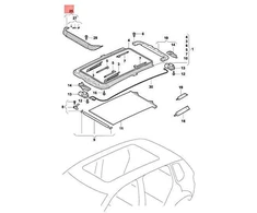 Vag Vėjo Deflektorius Volkswagen Golf Variant 1K98776519B9