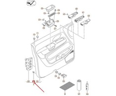 VAG Volkswagen AMAROK Priekinio Durų Apdailos Panele Klipas Su Gasketu 6X0868243A NAUJAS ORIGINALUS