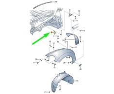 VAG Volkswagen BEETLE 9C1 Priekinis Kairysis Sparno Laikiklis 1C0821227G NAUJAS ORIGINALUS