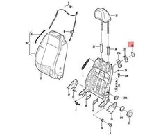 VAG Volkswagen Beetle New Beetle Rankena atlošo išleidimo kremine bežine spalva Originalus 1C0881633A3PT
