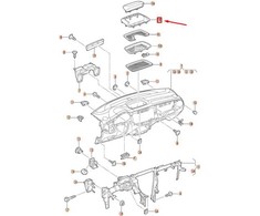 VAG Volkswagen Beetle Novo Fusca Instrumento Panelės Bezėlis LHD TITAN Juodas Originalus 5C1857192E81U