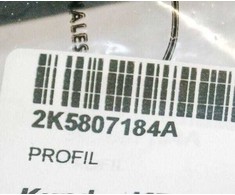 VAG Volkswagen Caddy MK4 Priekinis Dešinysis Bamperio Laikiklis 2K5807184A NAUJAS ORIGINALUS