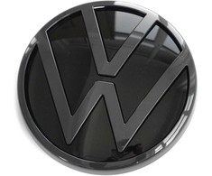 VAG Volkswagen emblemas logotipas bagažinės ženklelis R juodasis leidimas originalus 5H0898633A