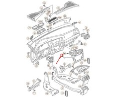 VAG Volkswagen GOLF MK7 Centrinė šviežio oro ventiliacija RHD 5G2819728AHCYB NAUJA ORIGINALI