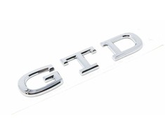 VAG VOLKSWAGEN GOLF MK8 GALINIS GTD ŽENKLIUKAS SU UŽRAŠU EMBLEMA CHROMAS 5H0853687B2ZZ ORIGINALUS