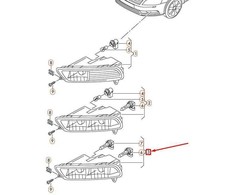 VAG Volkswagen PASSAT B7 Priekinis Dešinysis Halogeninis Rūko Žibintas 3AA941662D NAUJAS ORIGINALUS