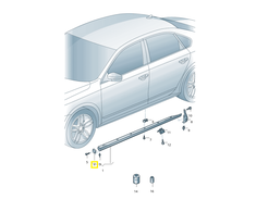 VAG Volkswagen Passat Priekinis Dešinys Galinis Dėžės Originalus 5618533509B9