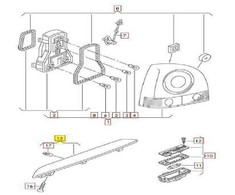 VAG Volkswagen Polo 9N 3 stabdžių žibintas galinės durys originalus 6Q6945097