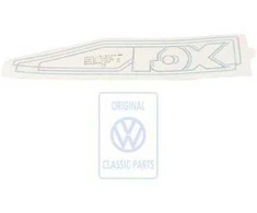 VAG Volkswagen Polo Hatchback Stratossil Šoninis Dekoratyvinis Juostelės Originalus 867853433FBBQ