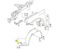 VAG Volkswagen Scirocco Ratlankio Apdaila Kairėje Priekyje 1K8805911A Originali