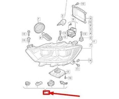 VAG "Volkswagen T-ROC" kairiojo priekinio žibinto korpuso remonto rinkinys originalus 2GA998225