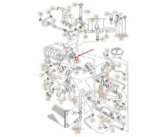 VAG "Volkswagen" variklio aušinimo skysčio vamzdelis originalus 022121050A