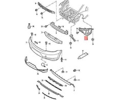 VAG VW 5C kreipiančiojo profilio dešinysis galinis originalus 5C5807376C