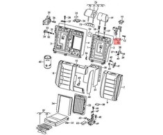 VAG VW 7L6 atlošo užraktas antracito spalvos originalus 7L6885681F71N