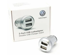 VAG VW adapteris 2.4A greitasis įkrovimas, skirtas cigarečių žiebtuvėliui su 2 lizdais Originalus 000051443D