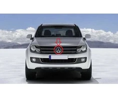 VAG Originalus priekinio buferio grotelės Chrome Juodas Emblem Badge Logo VW Amarok