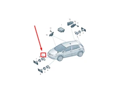 VAG VW AMAROK 2H, S1B Galiniai sidabriniai PDC parkavimo jutikliai 1S0919275CBT5 NAUJI ORIGINALŪS