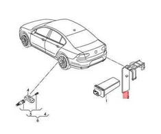 VAG "VW Arteon Magotan" valdymo bloko laikiklis originalus 3G0907538