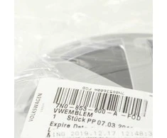 VAG VW ATLAS priekinio bamperio radiatoriaus grotelių emblema R-Line originali 7N0853600AFOD