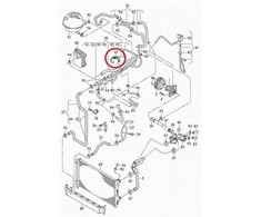 VAG VW AUDI Beetle Cabrio Caddy žarnos laikiklis originalus 3C0121093D