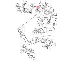 VAG VW AUDI SKODA SEAT tarpiklis Katalitinis vamzdis 5Q0253115B