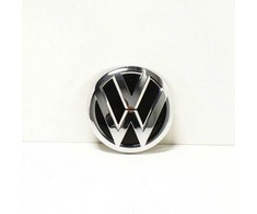 VAG VW Emblema Juoda Blizgi Poliruotas Chromas Passat Golf T-Roc Originalus 510853617