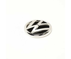 VAG VW Emblema Juoda Blizgi Poliruotas Chromas Passat Golf T-Roc Originalus 510853617