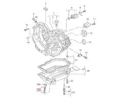 VAG VW Beetle EuroVan Golf Passat Audi A3 A4 A6 įvorės originalios 01M321432A