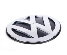 VAG VW Beetle kabrioletas chromo spalvos juoda emblema originali 1C0853617BULM