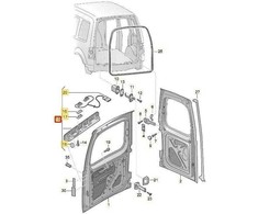 VAG VW CADDY 2K galinio numerio ženklo žibinto dangtelis 2K5827574S9B9 originalus