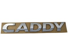 VAG VW Caddy užrašas Sidabrinis emblema logotipas galinėje durelėse 2K5853687 739