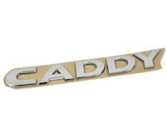 VAG VW Caddy užrašas Sidabrinis emblema logotipas galinėje durelėse 2K5853687 739
