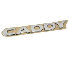 VAG VW Caddy užrašas Sidabrinis emblema logotipas galinėje durelėse 2K5853687 739