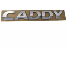 VAG VW Caddy užrašas Sidabrinis emblema logotipas galinėje durelėse 2K5853687 739