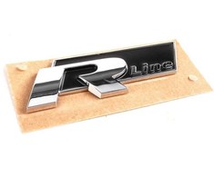 VAG VW CC GTI Golf Passat Touareg Chrome Juodas R-Line emblema 5K0853688AFXC Originali