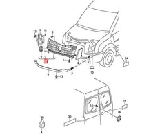 VAG Vw Crafter 2EA 2EB Radiator Cover Komplettas Originalus 2E0853653E
