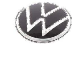 VAG VW emblema juoda chromuota originali 1S6853601EFOD