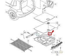 VAG VW Golf 7 nuimamas dangtelis originalus 5G6867873A