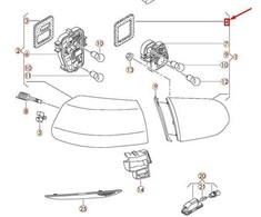VAG VW GOLF MK6 Galinės Dešinės Vidinės Šviesos Sandariklis 5K0945192A NAUJAS ORIGINALUS