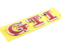 VAG VW Golf Mk7 2013- GTI galinis raudonas užrašas Emblema originalus 5G0853675ACJZQ