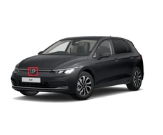 VAG VW GOLF MK8 priekinė dalis VW emblema su ženkliuku originali 5H0853601DDPJ