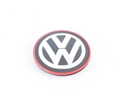 VAG VW Golf R32 GTI ratų centro stebulės dangtelis chromuotas raudonas originalus 5G0601171B