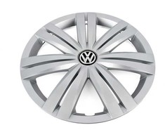 VAG "VW Jetta Mk6" 15- ratų centrinio rato dangtelis chromuotas juodas originalus 5C0601147EQLV