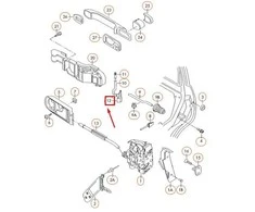 VAG VW PASSAT B5.5 Relės svirtis originali 3B0839833E